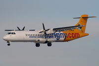 G-BWDB @ EGCC - Aurigny Air Services - by Chris Hall