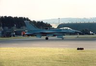 FA-95 @ EGQL - F-16A Falcon of 23 Squadron/10 Wing Belgian Air Force on display at the 1989 RAF Leuchars Airshow. - by Peter Nicholson
