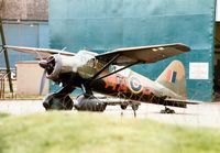 OO-SOT @ EGQL - Special Duties Lysander IIIA in 161 Squadron markings on the flight-line at the 1989 RAF Leuchars Airshow. - by Peter Nicholson