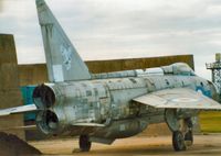 XM178 @ EGQL - Lightning F.1A formerly with 23 Squadron relegated to decoy duty as seen at the 1989 RAF Leuchars Airshow. - by Peter Nicholson