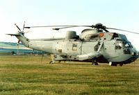 XV676 @ EGQL - Sea King HAS.6 of 819 Squadron at RNAS Prestwick on display at the 1989 RAF Leuchars Airshow. - by Peter Nicholson