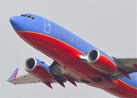 N475WN @ KLAX - Southwest Airlines Boeing 737-7H4, 25R departure KLAX. - by Mark Kalfas