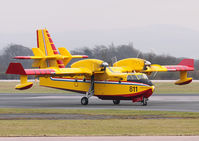 C-GCUH @ EGCC - Bombardier CL-415 (c/n 2075). Passing through MAN on its delivery flight to the Croatian Air Force, where it will take up serial 811. - by vickersfour