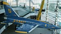 141832 - On loan from the National Museum of Naval Aviation, this Blue Angels Tiger resides at the Cradle of Aviation Museum. - by Daniel L. Berek