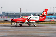 G-TURF @ EGBB - Cessna F406 on Elmdon ramp at BHX - by Terry Fletcher