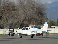 N1714G @ POC - Parked at Brackett - by Helicopterfriend