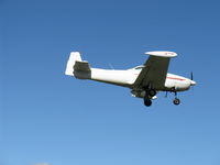 N91689 @ SZP - 1946 North American NAVION, Continental E225 upgrade, second landing on final Rwy 04, Young Eagles ride provider - by Doug Robertson