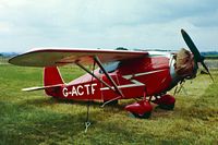G-ACTF @ EGBG - Comper CLA.7 Swift [S.32/9] Leicester~G 08/07/1979. Seen at PFA Fly In Leicester in 1979 .Image from a slide. - by Ray Barber