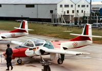 2421 @ EGVA - T-37C of Asas de Portugal display team on the flight-line at the 1987 Intnl Air Tattoo at RAF Fairford. - by Peter Nicholson