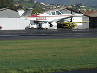 N1965Z @ SZP - 1965 Beech S35 BONANZA, Continental IO-520-B 285 Hp, landing Rwy 04 - by Doug Robertson