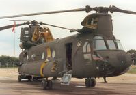 69-17106 @ EGA - CH-47C Chinook of the US Army's 205th Aviation Company on display at the 1987 Intnl Air Tattoo at RAF Fairford. - by Peter Nicholson