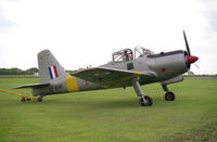 G-MOOS @ EGTC - Percival P-56 Provost T1. Cranfield Airfield May 1993. - by Malcolm Clarke