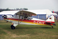 D-EMUX @ EGTC - Piper L-4H Grasshopper (J-3C-65D) at The PFA Rally , Cranfield in 1994. - by Malcolm Clarke
