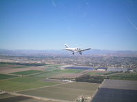 N32056 - Piper Warrior in flight - by Herman Posada