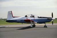 ZG969 @ EGXW - Pilatus PC-9 from BAe, Brough, at RAF Waddingtom Photocall 1990 - by Malcolm Clarke