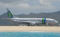 9Y-TJR @ TNCM - Carribean airlines 9Y-TRJ at the tresh hold for departure TNCM