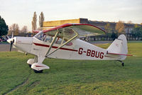 G-BBUG @ EGTC - Piper PA-16 Clipper at Cranfield Airport in 1988. - by Malcolm Clarke