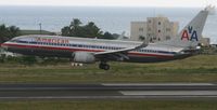 N927AN @ TNCM - American airlines N927AM landing at TNCM