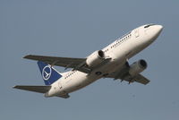 YR-BGE @ EBBR - Flight RO372 is taking off from RWY 07R