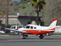 N2971N @ POC - Parked and tied down at Brackett - by Helicopterfriend