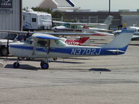 N3702J @ CCB - Parked westside of Foothill Service - by Helicopterfriend