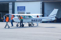 N4912P @ KDAN - 1981 Cessna 152 in Danville Va. - by Richard T Davis