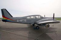 G-HFTG @ EGSU - Piper PA-23-250 Aztec E at Duxford Airfield in 1994. - by Malcolm Clarke