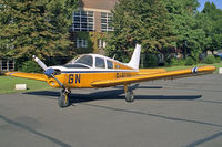 G-BCGN @ EGTC - Piper PA-28-140 Cherokee Cruiser at Cranfield Airport in 1987. - by Malcolm Clarke