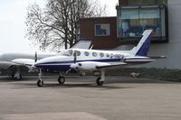 G-HAFG @ EGTC - Cessna 340A c/n 1806 - by Trevor Toone