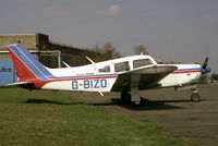 G-BIZO @ EGTC - Piper PA-28R-200 Cherokee Arrow II at Cranfield Airport in 1988. - by Malcolm Clarke
