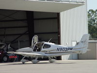 N903RM @ POC - Parked at Howard Aviation - by Helicopterfriend