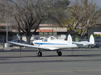 N58585 @ POC - Parked and tied down in transient parking - by Helicopterfriend