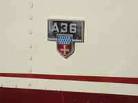 N6696Y @ SZP - 1980 Beech A36 BONANZA, Continental IO-520-BA 285 Hp, model logo - by Doug Robertson
