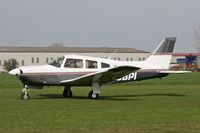 G-CBPI @ EGBR - Piper PA-28R-201 Arrow At the 2006 John McLean Trophy aerobatics competition, Breighton Airfield in 2006. - by Malcolm Clarke