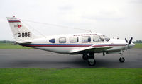 G-BBEI @ EGTC - Piper PA-31-310 Navajo at Cranfield in 1996. Previously 5Y-AHO. - by Malcolm Clarke