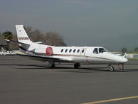 N495MH @ POC - Parked and tied down in transient parking - by Helicopterfriend