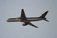 N408UP @ KLAX - UPS Boeing 757-24APF, N408UP departing 25L KLAX. - by Mark Kalfas