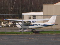 N4438L @ KBVY - Sitting at the Beverly Airport matinence hanger. - by Samuel D.