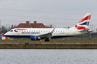 G-LCYD @ EGLC - BA Embraer 170 at London City - by Terry Fletcher