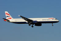 G-EUXD @ EGLL - British Airways A321 at Heathrow - by Terry Fletcher