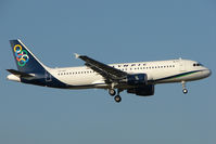 SX-OAT @ EGLL - Olympic A320 at Heathrow - by Terry Fletcher