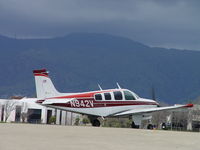 N942V @ POC - Running up and waiting at Runway 26L - by Helicopterfriend