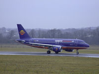 D-AHIK @ EGPH - Hamburg international A319 departs EDI on runway 06 - by Mike stanners