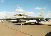 J-068 @ EGVA - F-16B Falcon, callsign Devil 01, of 312 Squadron Royal Netherlands Air Force on display at the 1995 Intnl Air Tattoo at RAF Fairford. - by Peter Nicholson