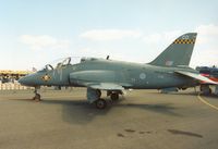 XX194 @ EGVA - Hawk T.1A, callsign Polecat 4, of 100 Squadron at RAF Leeming on display at the 1995 Intnl Air Tattoo at RAF Fairford. - by Peter Nicholson
