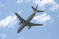 N772AS @ KPSP - Alaska Airlines Boeing 737-4QB, on approach to runway 31L KPSP. - by Mark Kalfas