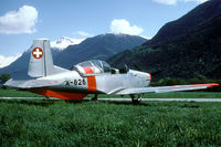 A-826 @ LSMN - In 1993 the last WK was held at Raron AB. Some Pilatus P-3 attended as light transports. - by Joop de Groot