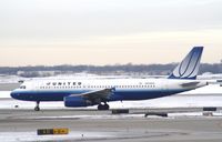 N408UA @ KORD - Airbus A320