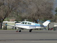 N7737R @ POC - Parked in transient parking - by Helicopterfriend