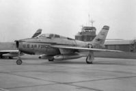 52-6616 @ EGVN - Republic F-84F Thunderstreak at a Base Open Day, RAF Brize Norton in the 1950's. - by Malcolm Clarke